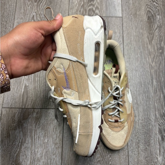 Nike Air max 90 Futura X Serena Williams design ‘Hemp’  Brown and Cream Sneakers - Picture 7 of 13